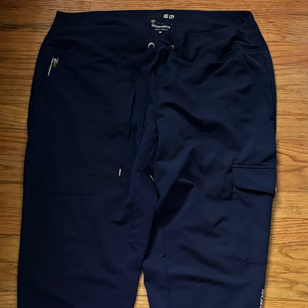 Blue Scrub Pants with a Smooth Finish